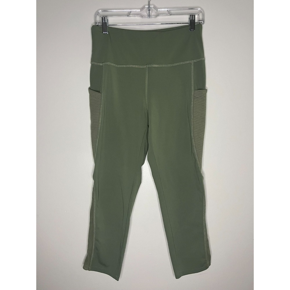Cali Active Light Green Workout Leggings High Waist Pockets Womens Large